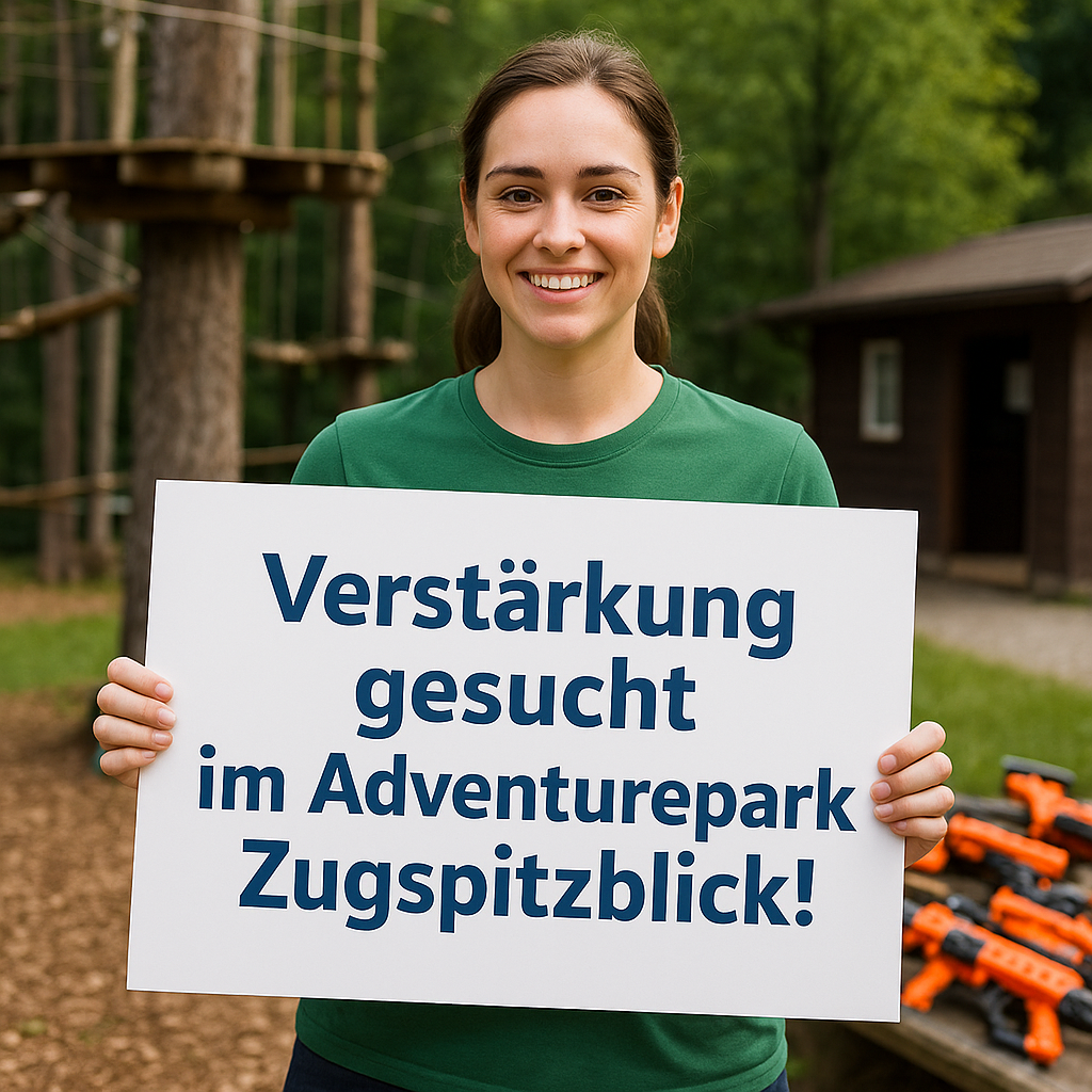 🔎 Verstärkung gesucht im Adventurepark Zugspitzblick!