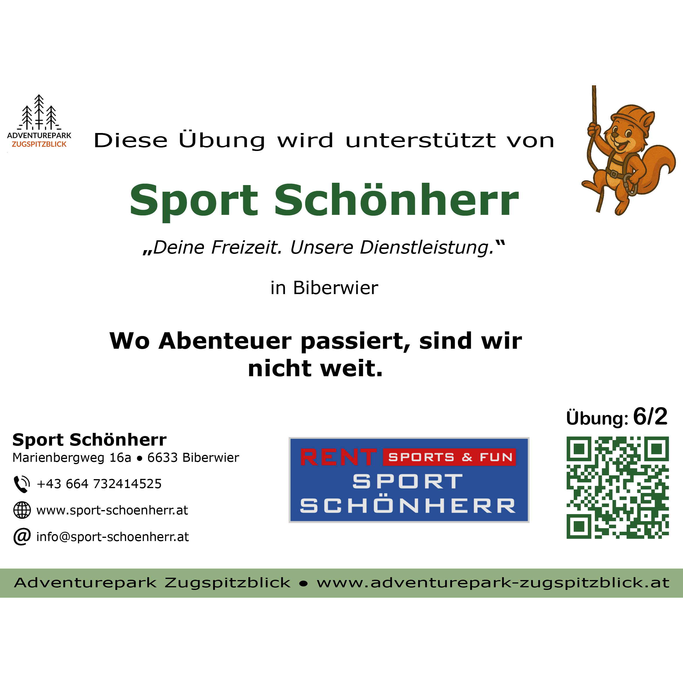 🎿 Sport Schönherr – Ihr starker Patenschafts-Partner im Adventurepark Zugspitzblick