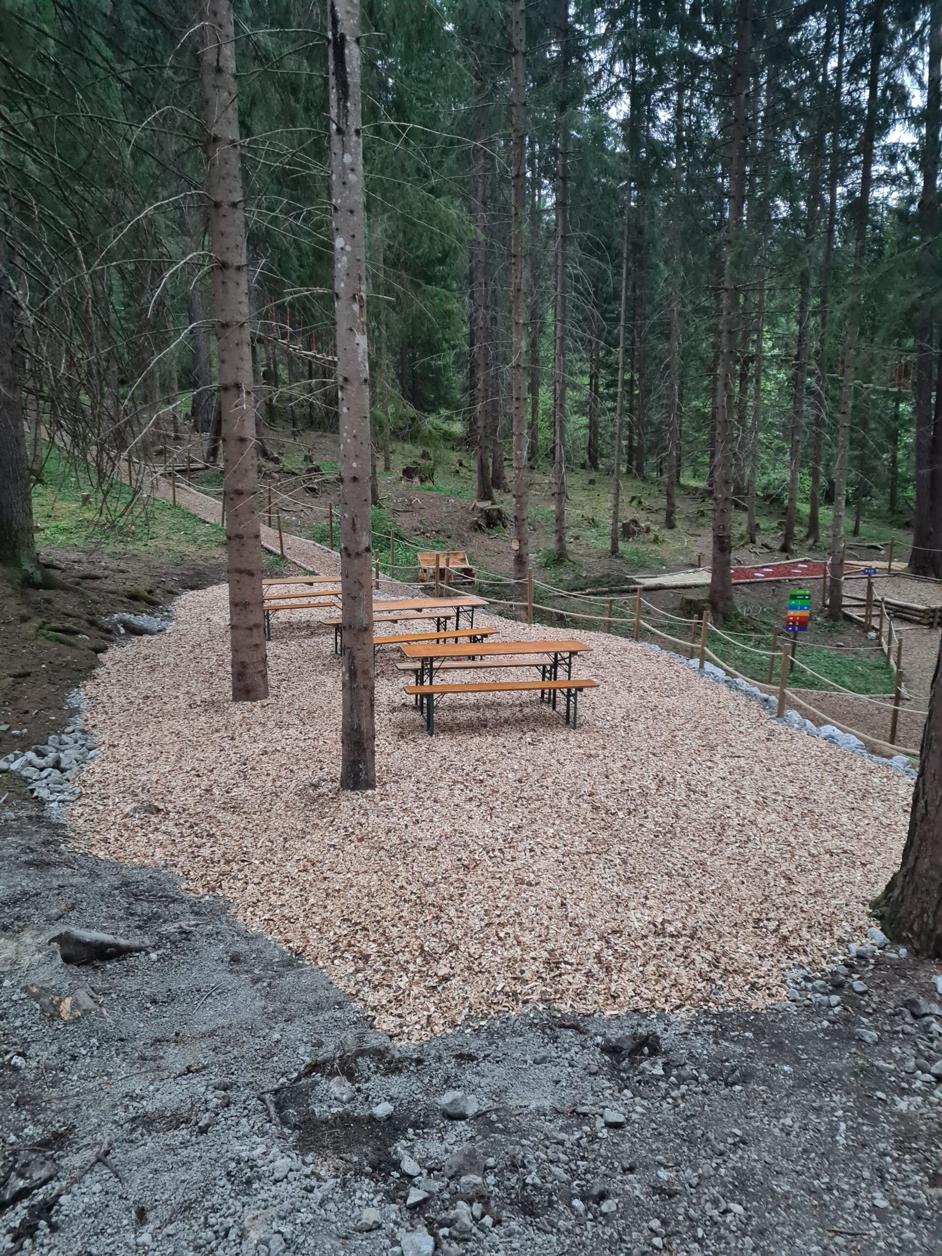 Neuer Aufenthaltsplatz im Adventurepark Zugspitzblick fertiggestellt 🌲✨