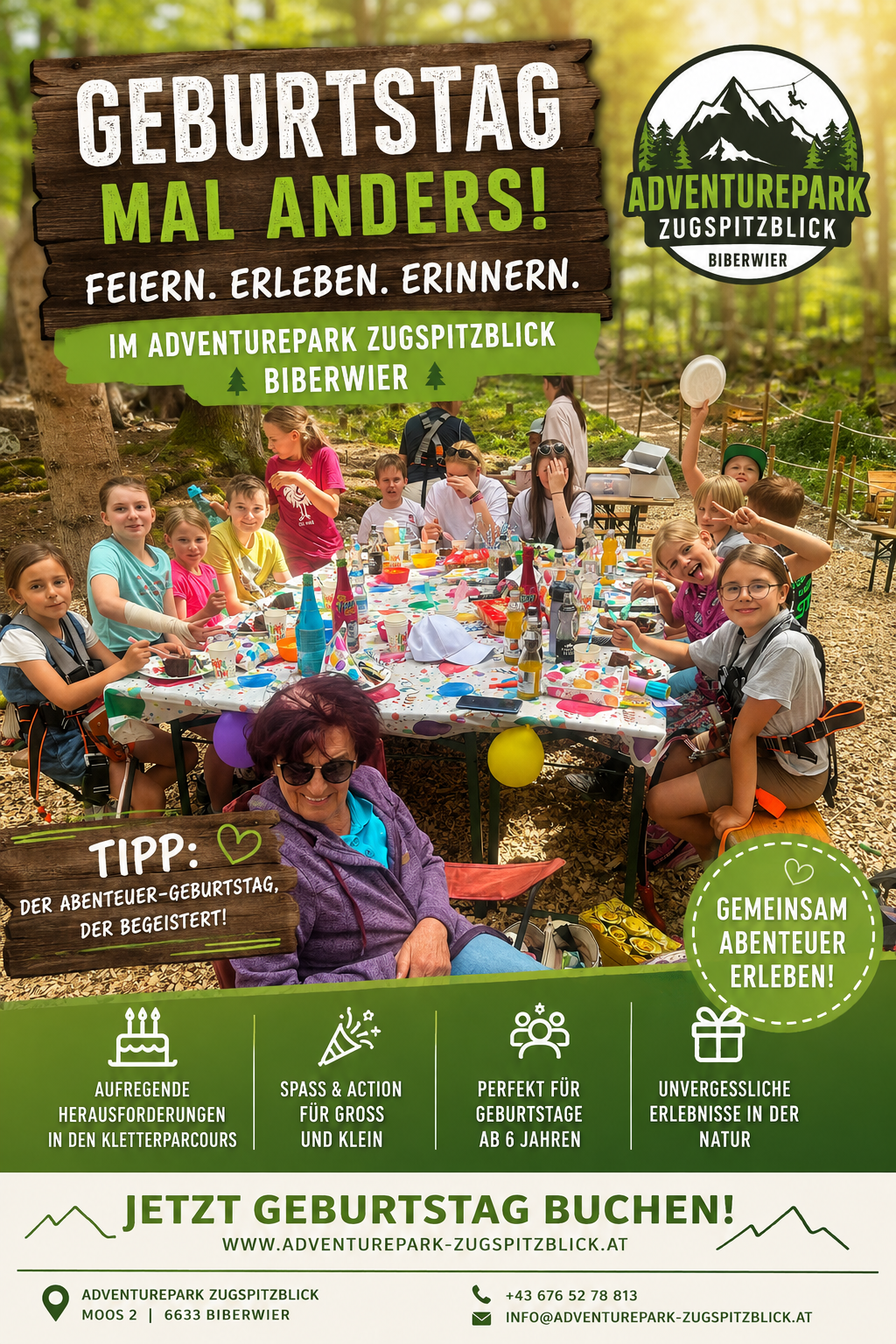 Kindergeburtstag im Adventurepark Zugspitzblick – Ein Erlebnis, das in Erinnerung bleibt