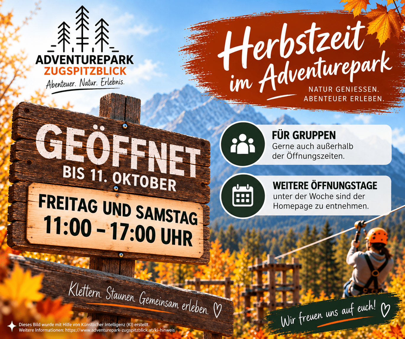 🍂 Herbstzeit im Adventurepark Zugspitzblick