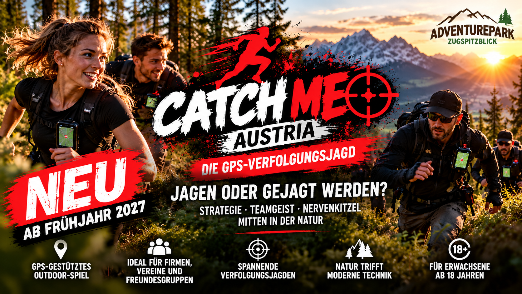 NEU ab Frühjahr 2027: Catch Me Austria – Die ultimative GPS-Verfolgungsjagd!