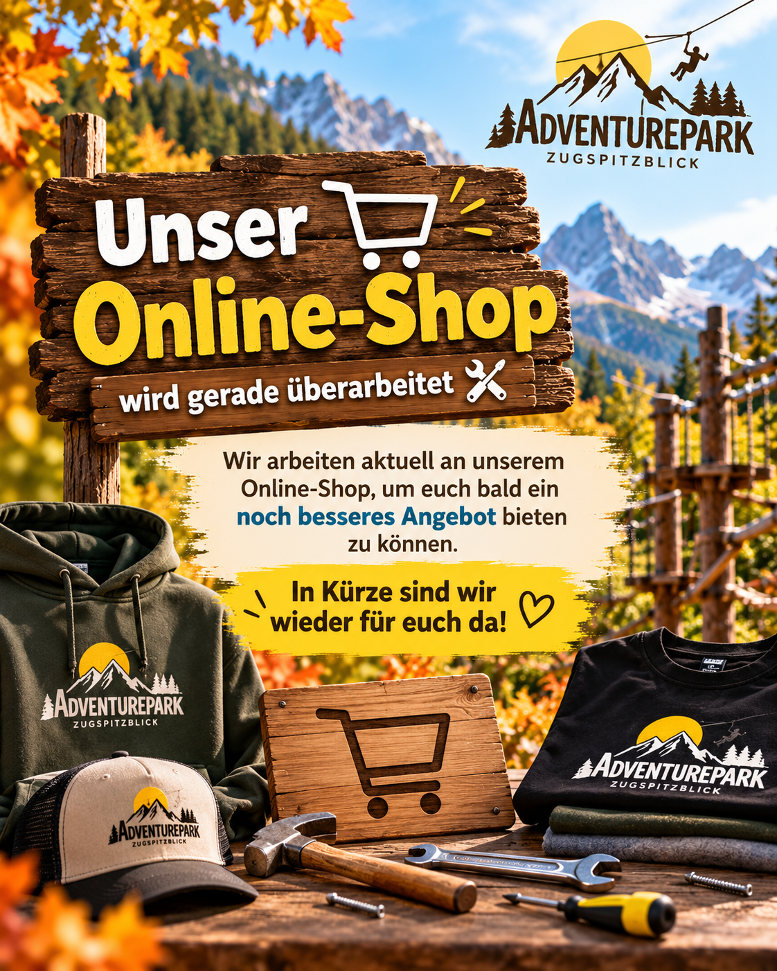 Unser Online-Shop wird gerade überarbeitet